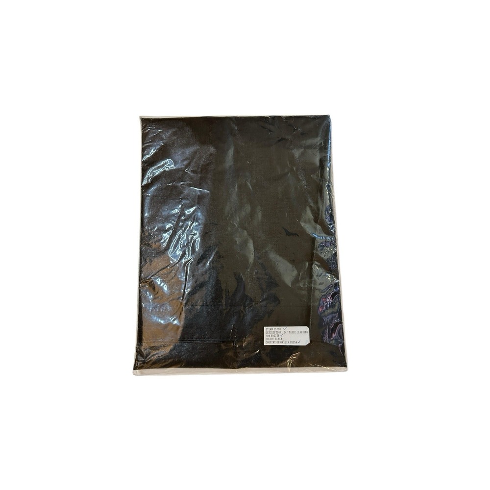 New Black Table Leaf Storage Bag Cover 24" x 51" Water-Resistant Vinyl Protector